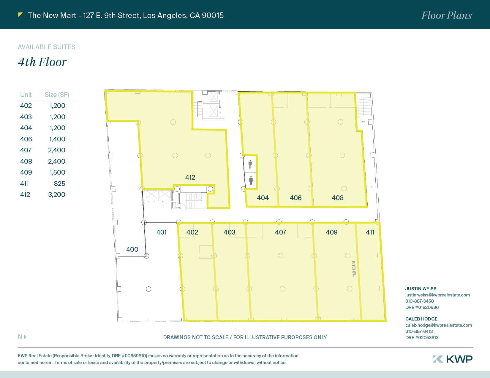 127 E 9th St, Los Angeles, CA for lease Floor Plan- Image 1 of 3