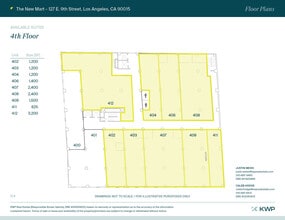127 E 9th St, Los Angeles, CA for lease Floor Plan- Image 1 of 3