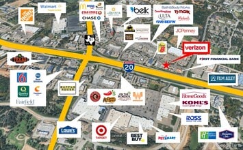 740 Adams Dr, Weatherford, TX - Aérien  Vue de la carte