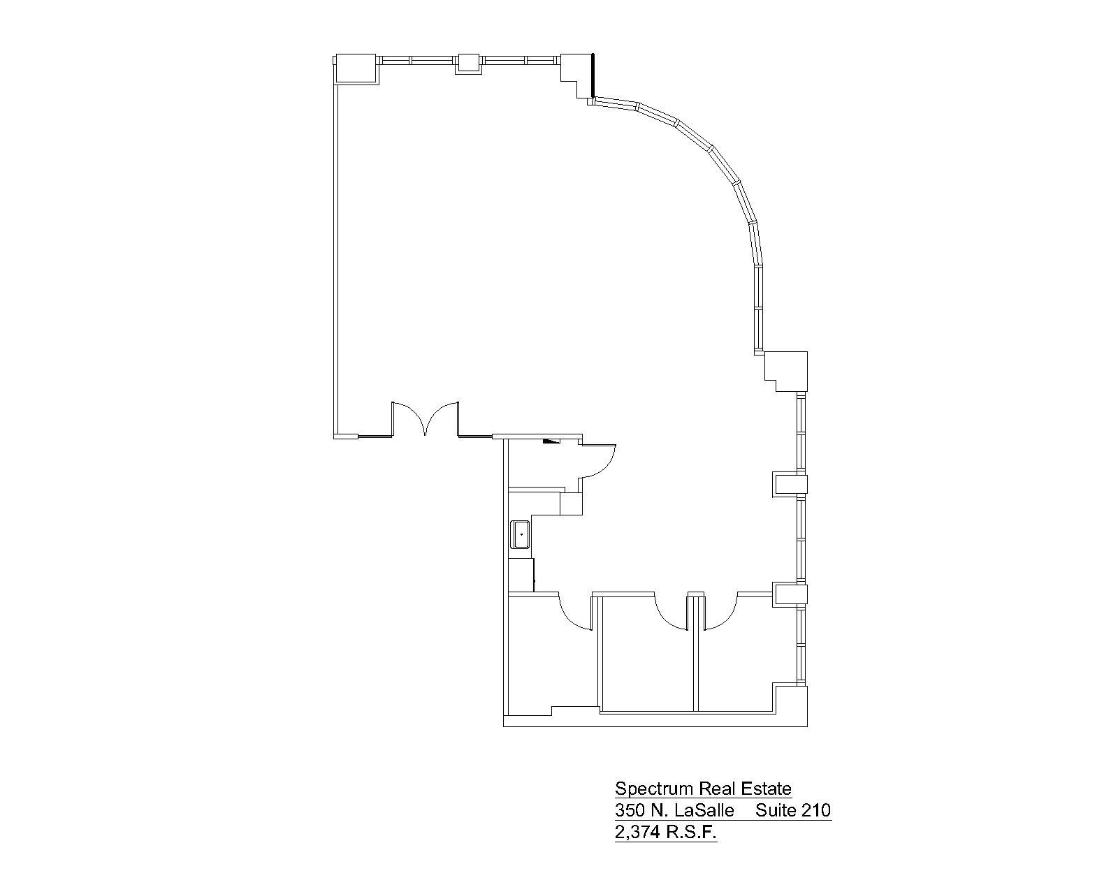 350 N LaSalle St, Chicago, IL à louer Plan d’étage- Image 1 de 1