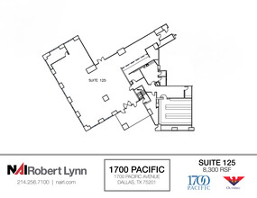 1700 Pacific Ave, Dallas, TX à louer Plan d  tage- Image 1 de 1