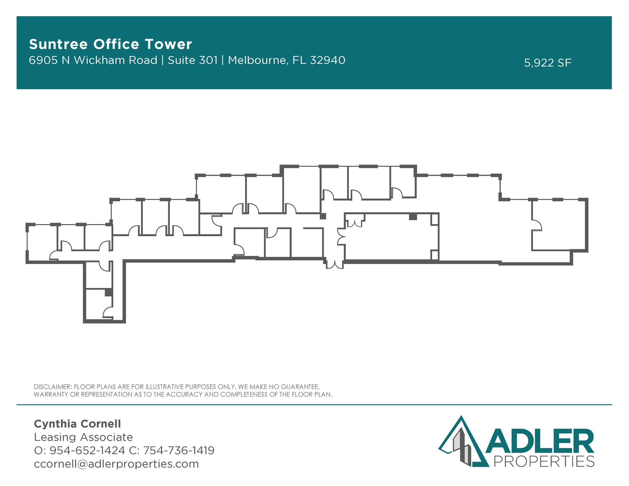 6905 N Wickham Rd, Melbourne, FL for lease Floor Plan- Image 1 of 1