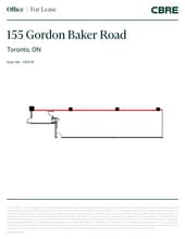 155 Gordon Baker Rd, Toronto, ON à louer Plan d’étage- Image 1 de 1