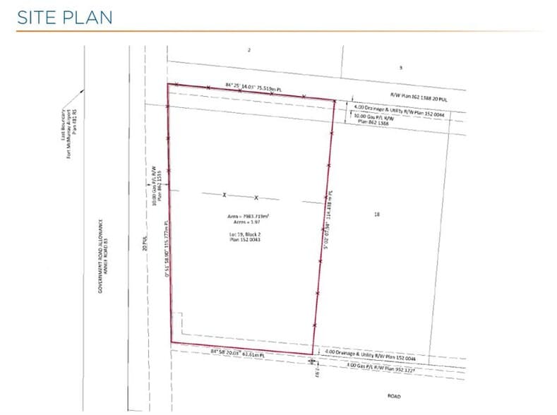100 Falconer Cres, Fort McMurray, AB for lease - Site Plan - Image 2 of 2