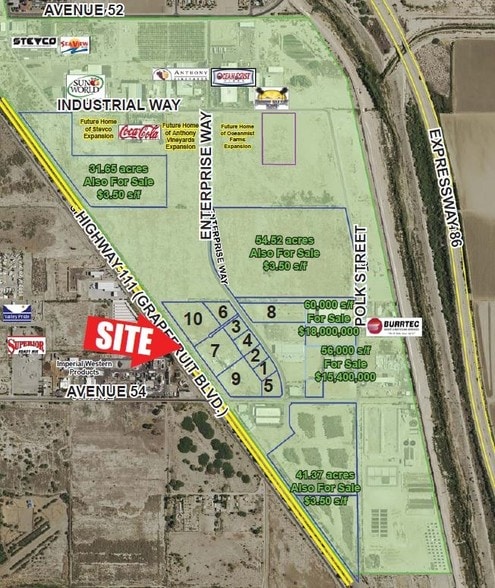 Industrial Way & Enterprise Way, Coachella, CA à vendre - Photo du bâtiment - Image 2 de 3