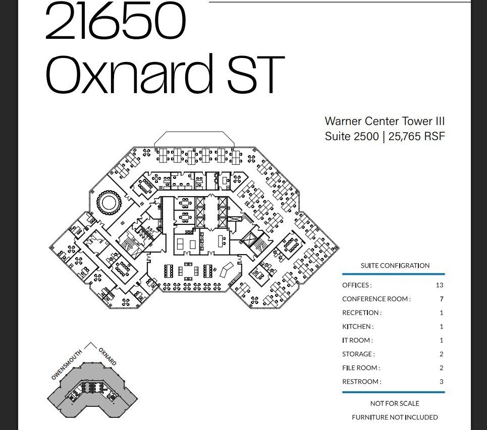 21600 Oxnard St, Woodland Hills, CA à louer Plan d’étage- Image 1 de 1