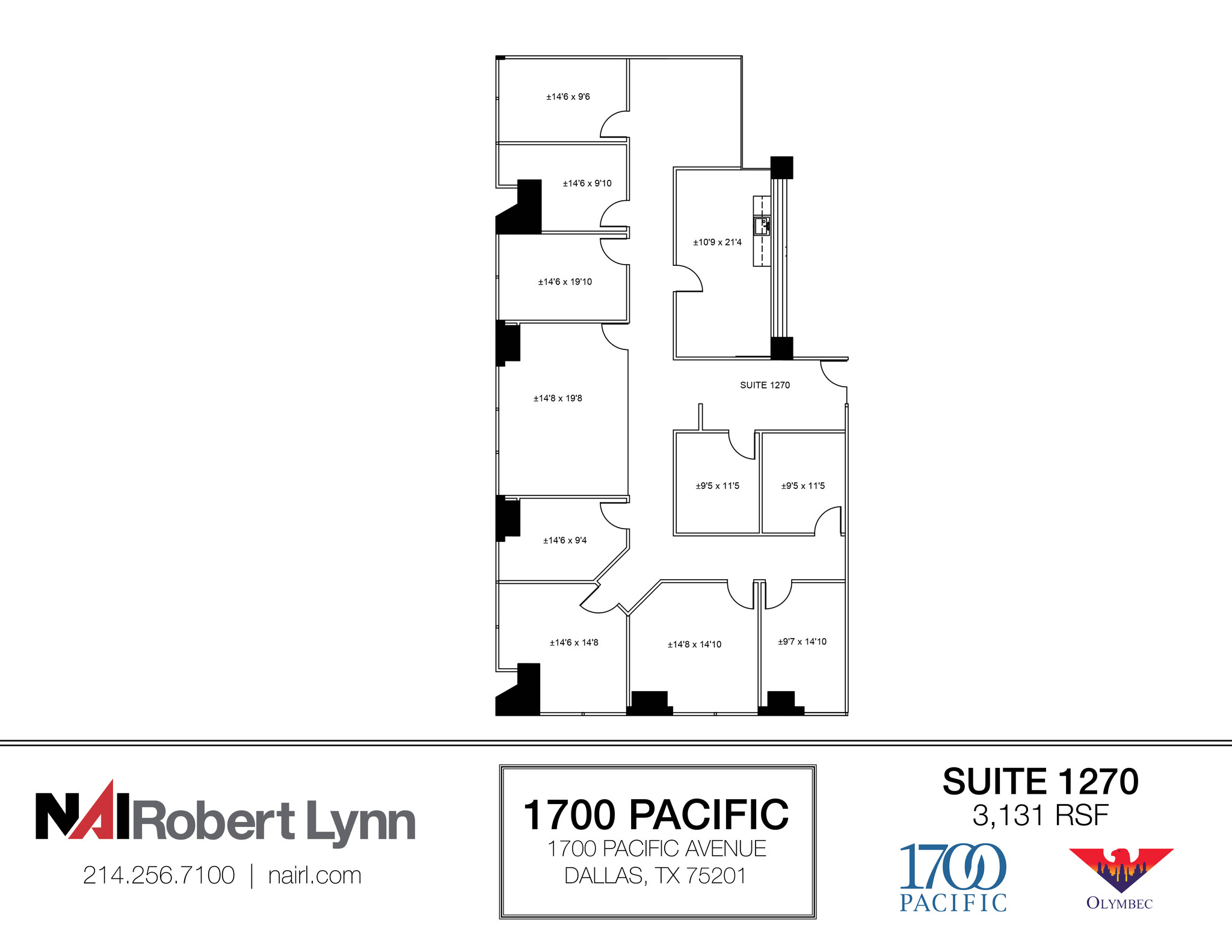 1700 Pacific Ave, Dallas, TX à louer Plan d  tage- Image 1 de 2