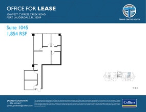 100 W Cypress Creek Rd, Fort Lauderdale, FL for lease Floor Plan- Image 1 of 1