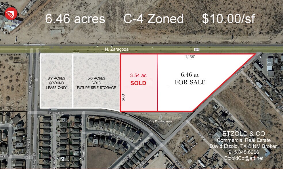 N Zaragoza Road, El Paso, TX à vendre - Plan cadastral - Image 3 de 4
