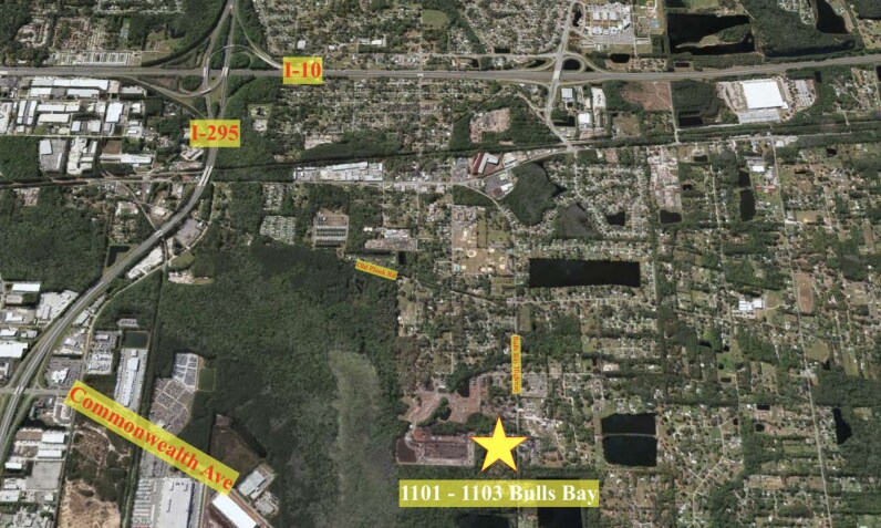 1101-1103 Bulls Bay Hwy, Jacksonville, FL à louer - Aérien - Image 2 de 4