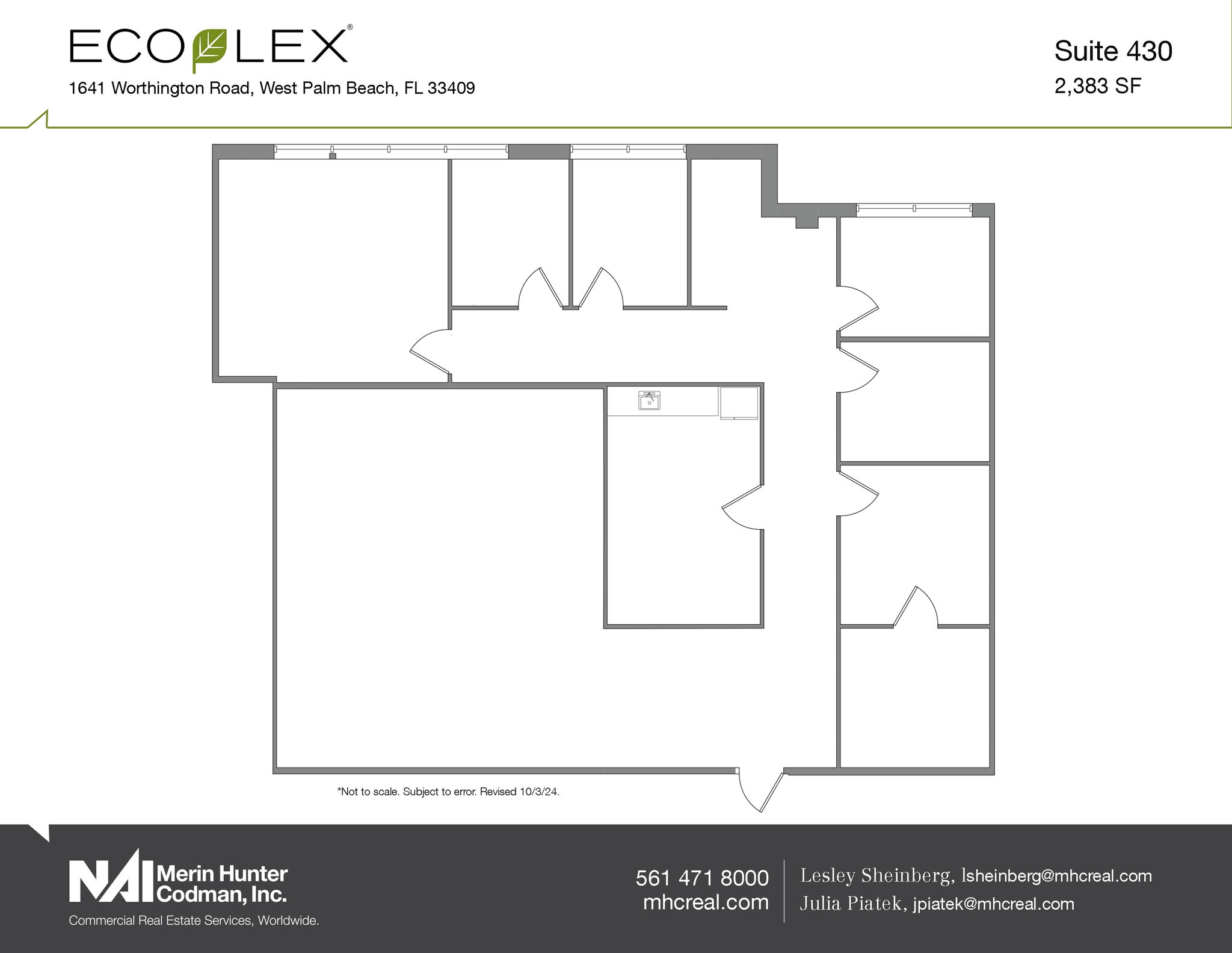 1641 Worthington Rd, West Palm Beach, FL for lease Floor Plan- Image 1 of 2