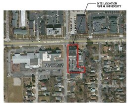 929 W University Dr, Rochester, MI - AERIAL  map view