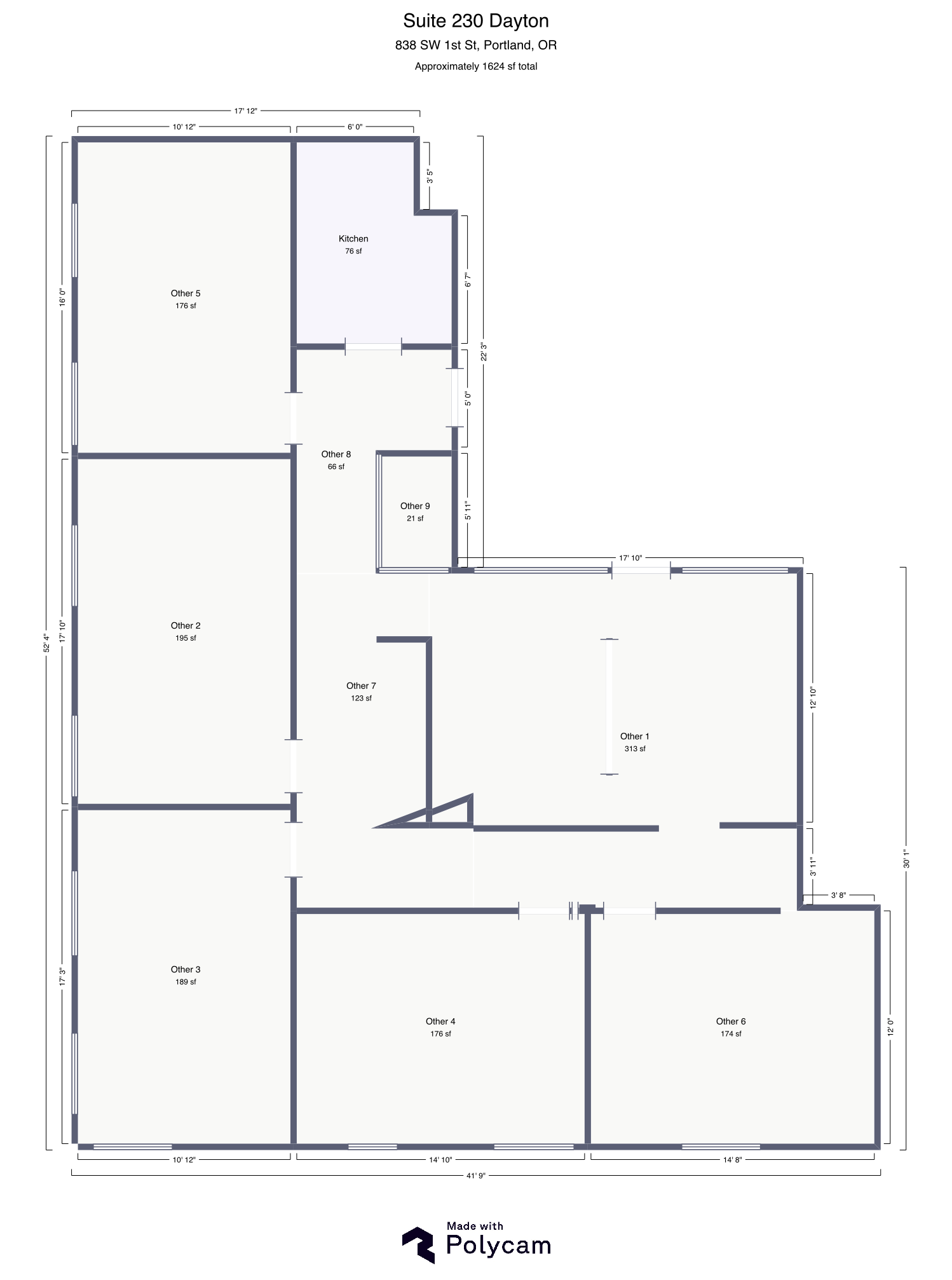 838 SW 1st Ave, Portland, OR for lease Floor Plan- Image 1 of 2