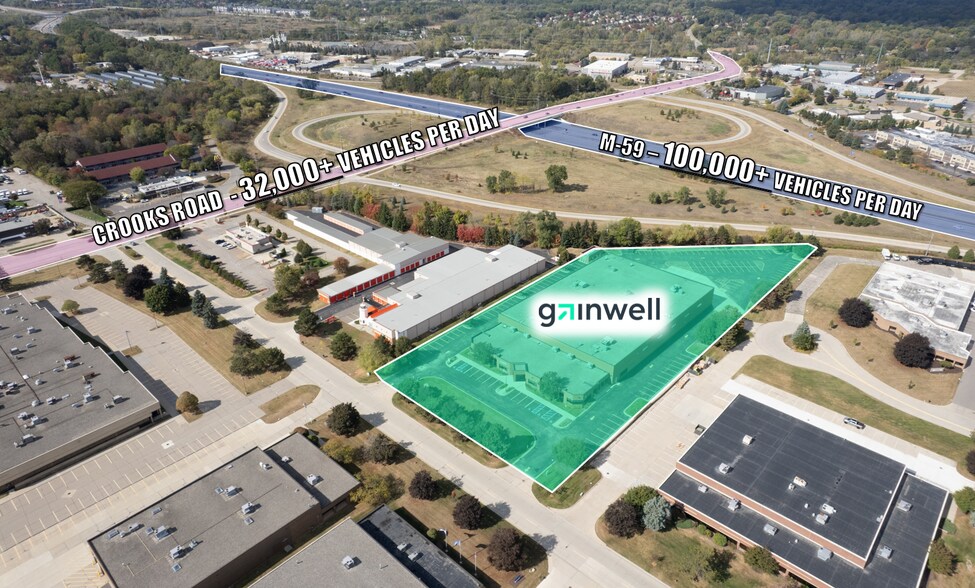 1872 Enterprise Dr, Rochester Hills, MI à vendre - Photo du bâtiment - Image 3 de 5