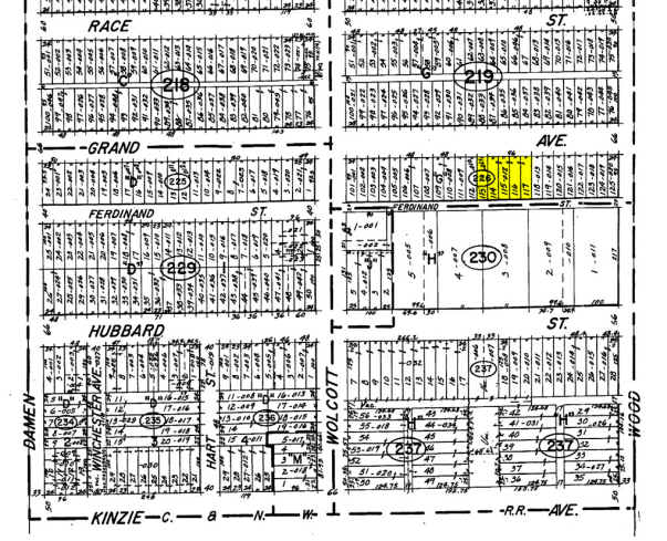 1819 W Grand Ave, Chicago, IL à louer - Plan cadastral - Image 2 de 9