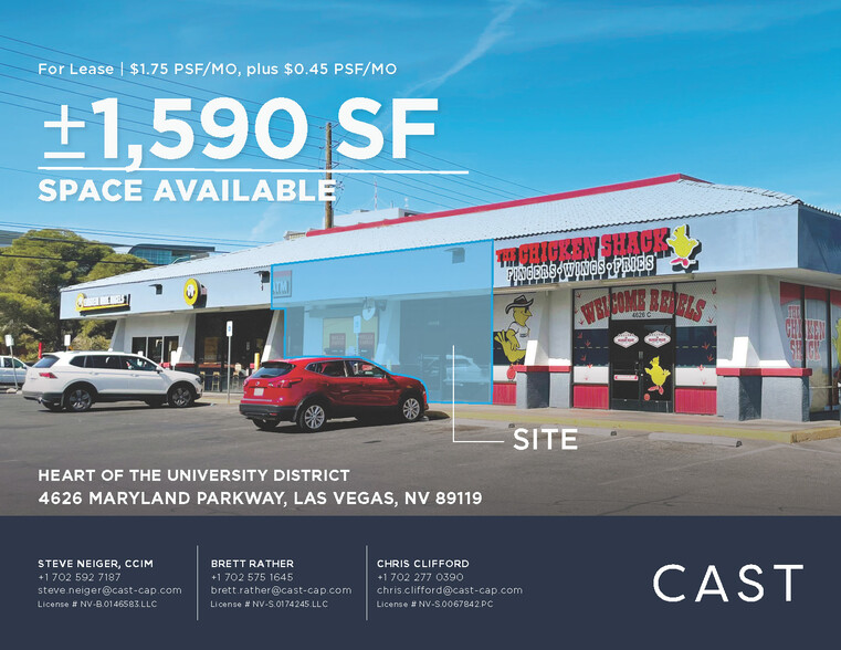 4626-4680 S Maryland Pky, Las Vegas, NV for lease - Building Photo - Image 1 of 11