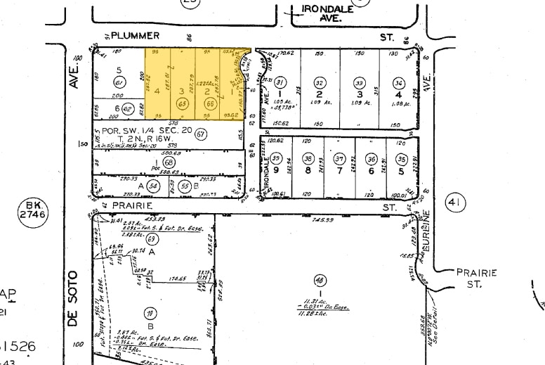 20844-20860 Plummer St, Chatsworth, CA for lease - Plat Map - Image 2 of 7