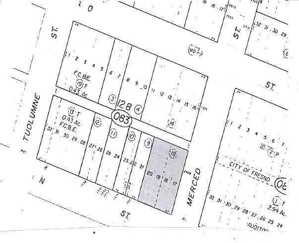 2409 Merced St, Fresno, CA à louer - Plan cadastral - Image 2 de 12