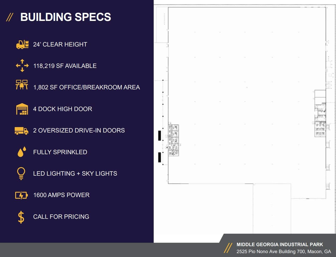 2525 Pio Nono Ave, Macon-Bibb, GA for lease Floor Plan- Image 1 of 13