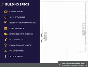 2525 Pio Nono Ave, Macon-Bibb, GA for lease Floor Plan- Image 1 of 13