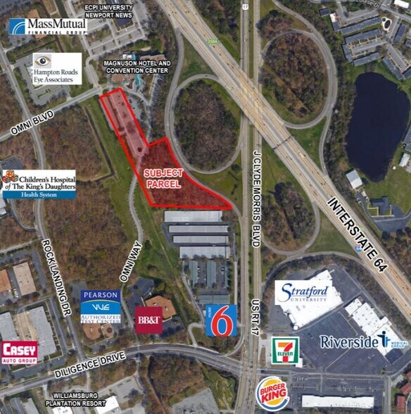 950 Omni Blvd, Newport News, VA à vendre - Aérien - Image 2 de 3