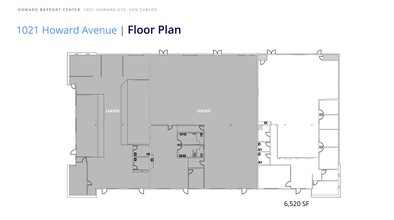 1021-1045 Howard Ave, San Carlos, CA for lease Floor Plan- Image 1 of 1