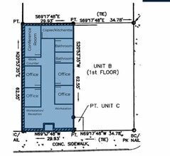 217-219 E Washington St, Greenville, SC à louer Plan d’étage- Image 1 de 1