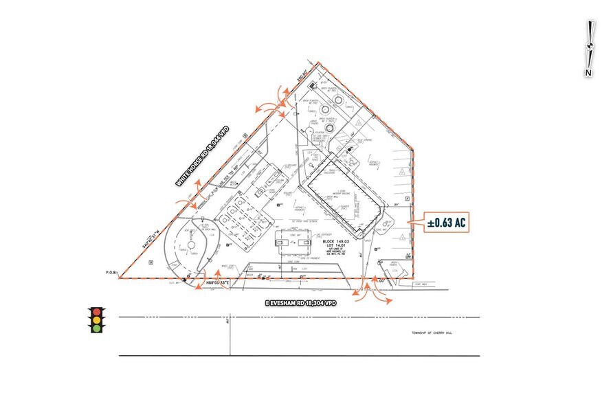 1607 E Evesham Rd, Voorhees, NJ à louer - Plan de site - Image 2 de 2