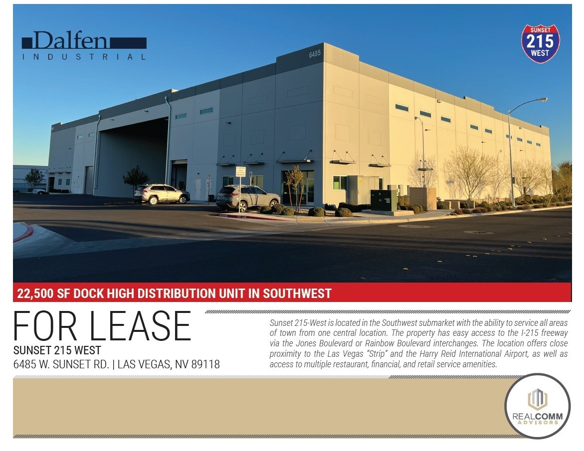 6485 W Sunset Rd, Las Vegas, NV for sale Building Photo- Image 1 of 1