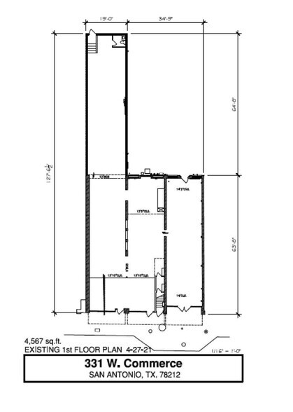327-331 W Commerce St, San Antonio, TX à louer - Plan d’étage - Image 2 de 16