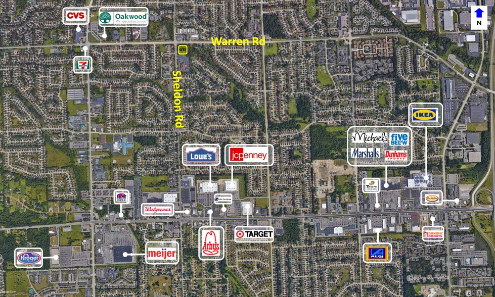 N Sheldon Rd, Canton, MI à vendre - Aérien - Image 3 de 3