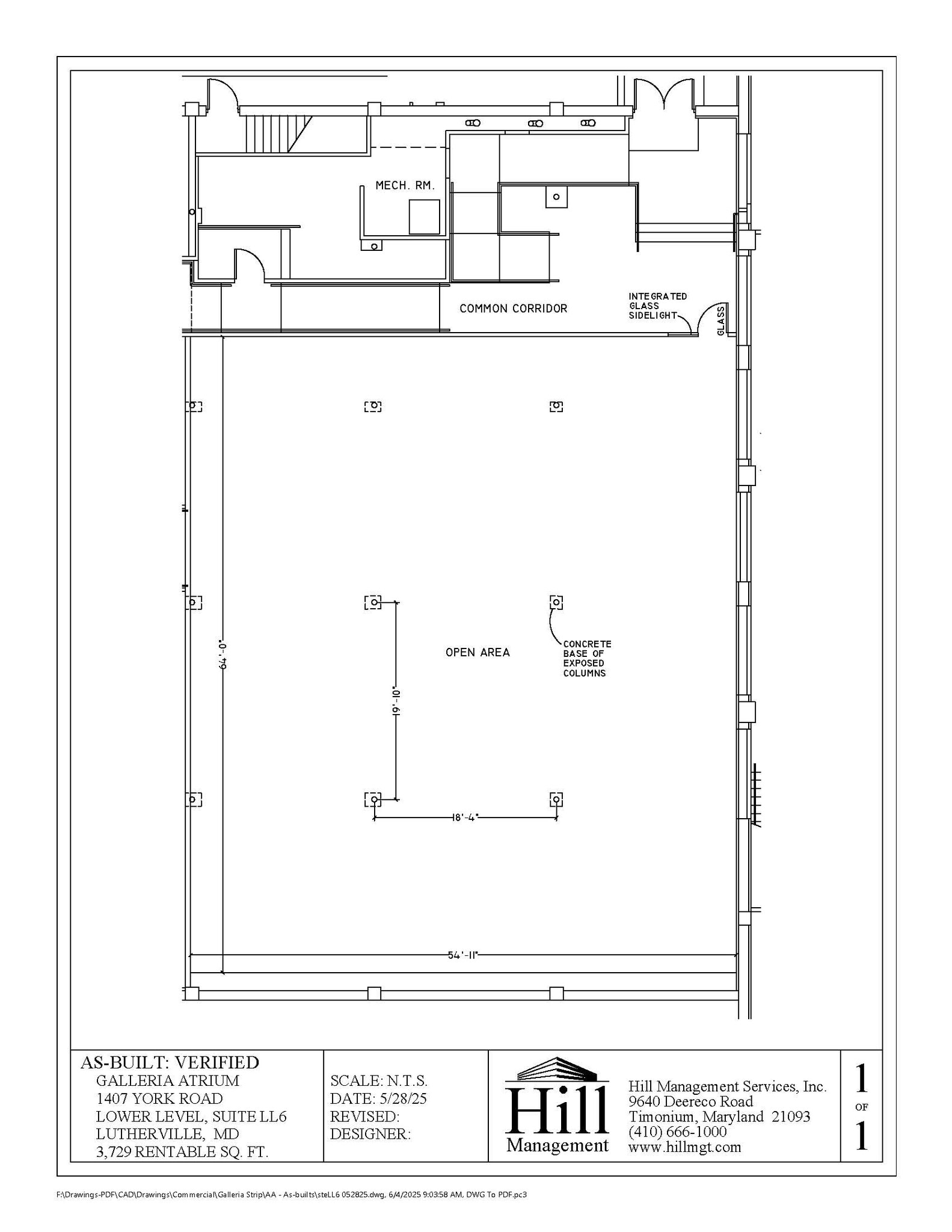 1407 York Rd, Lutherville, MD for lease Floor Plan- Image 1 of 1