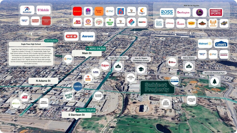 350 S Adams St, Eagle Pass, TX for sale - Aerial - Image 2 of 2