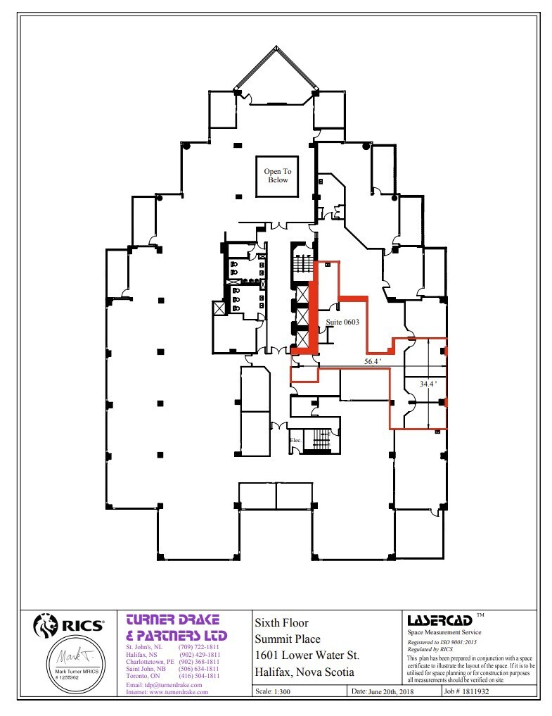1601 Lower Water St, Halifax, NS à louer Plan d’étage- Image 1 de 1