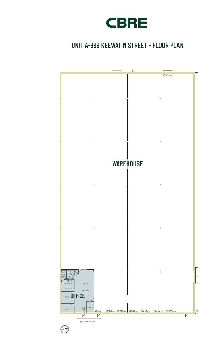 959-989 Keewatin St, Winnipeg, MB for lease Floor Plan- Image 1 of 1