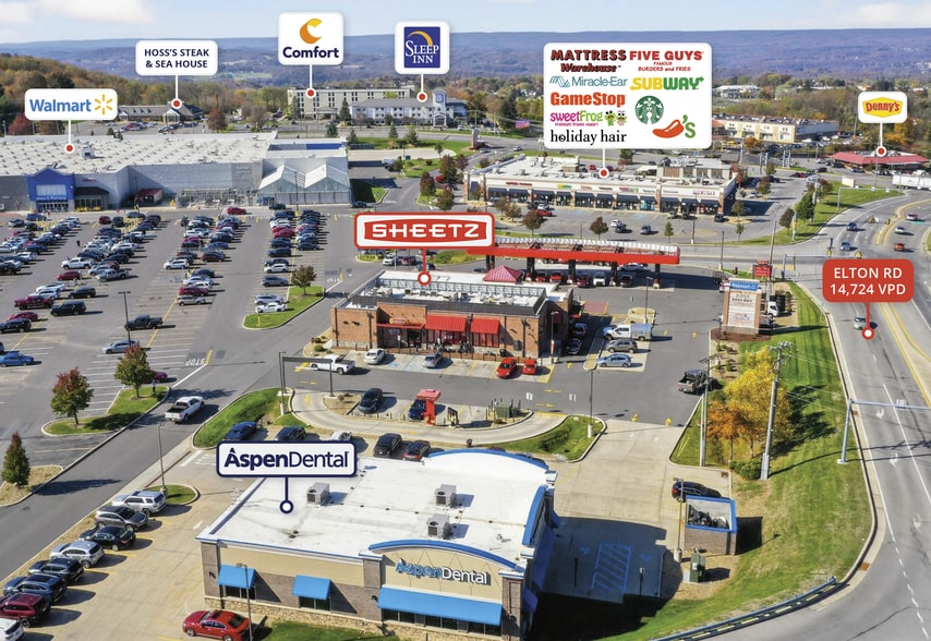 Sheetz & Aspen Dental | Johnstown, PA portfolio of 2 properties for sale on LoopNet.ca - Building Photo - Image 3 of 13