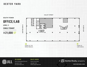 700 Dexter Ave N, Seattle, WA à louer Plan d’étage- Image 1 de 1
