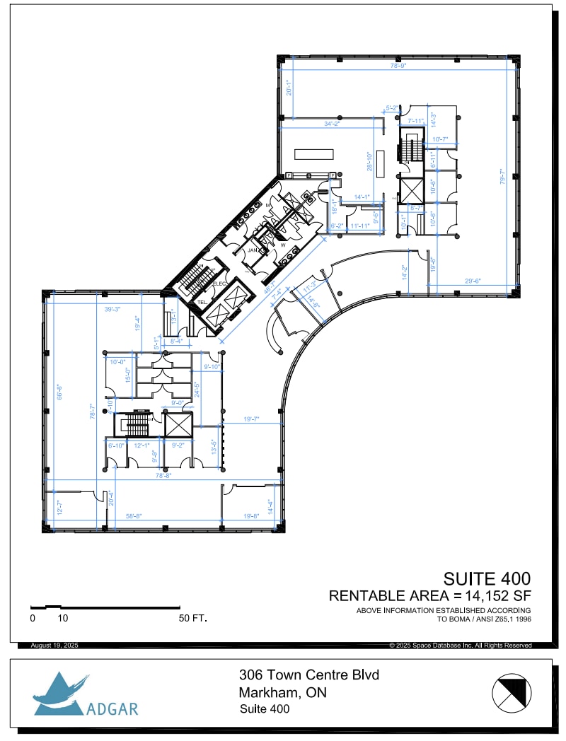 306 Town Centre Blvd N, Markham, ON à louer Plan d’étage- Image 1 de 1