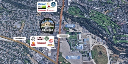 5513 N Glenwood St, Garden City, ID - Aérien Vue de la carte