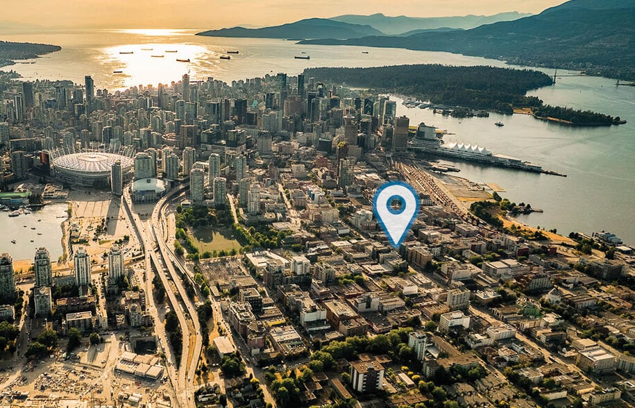 141-151 E Hastings St, Vancouver, BC for sale - Aerial - Image 3 of 3