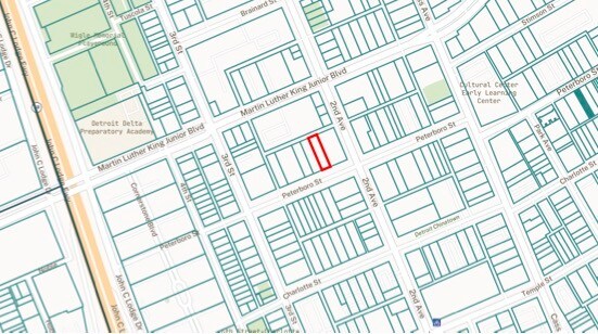 620 Peterboro st, Detroit, MI à vendre - Plan cadastral - Image 2 de 3