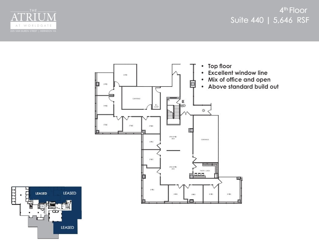 205 Van Buren St, Herndon, VA for lease Floor Plan- Image 1 of 1
