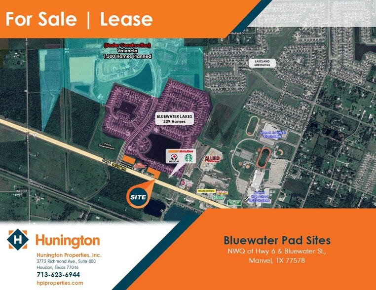 NWQ of Hwy 6 & Bluewater St, Manvel, TX for sale - Primary Photo - Image 1 of 1