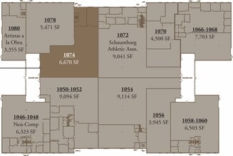 1026-1100 National Pky, Schaumburg, IL for lease Floor Plan- Image 1 of 1