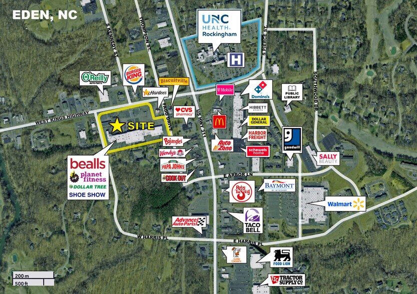 220 W Kings Hwy, Eden, NC à louer - Photo du bâtiment - Image 2 de 9