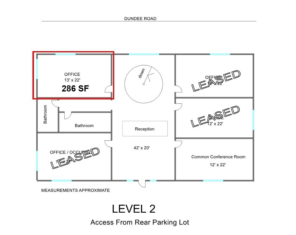721 Dundee Ave, Elgin, IL à louer Plan d’étage- Image 1 de 7