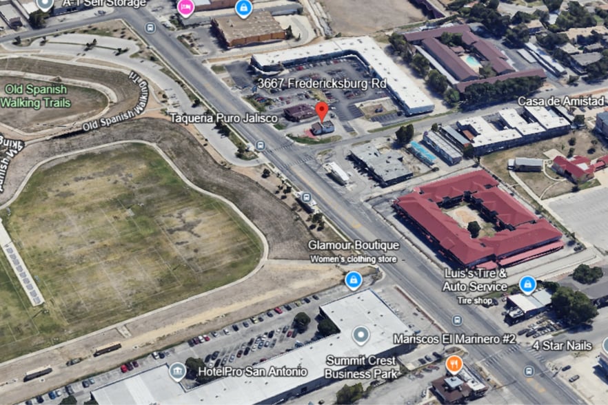 3667 Fredericksburg Rd, San Antonio, TX for lease - Aerial - Image 2 of 2