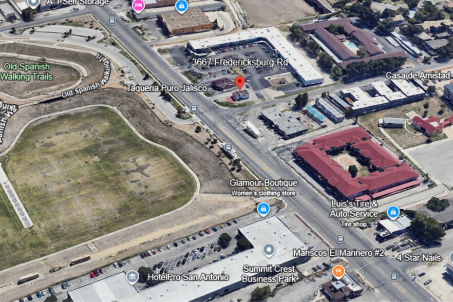 3667 Fredericksburg Rd, San Antonio, TX à louer - Aérien - Image 2 de 2