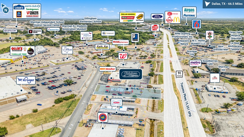 1824 Texoma Pky, Sherman, TX for sale - Building Photo - Image 2 of 5