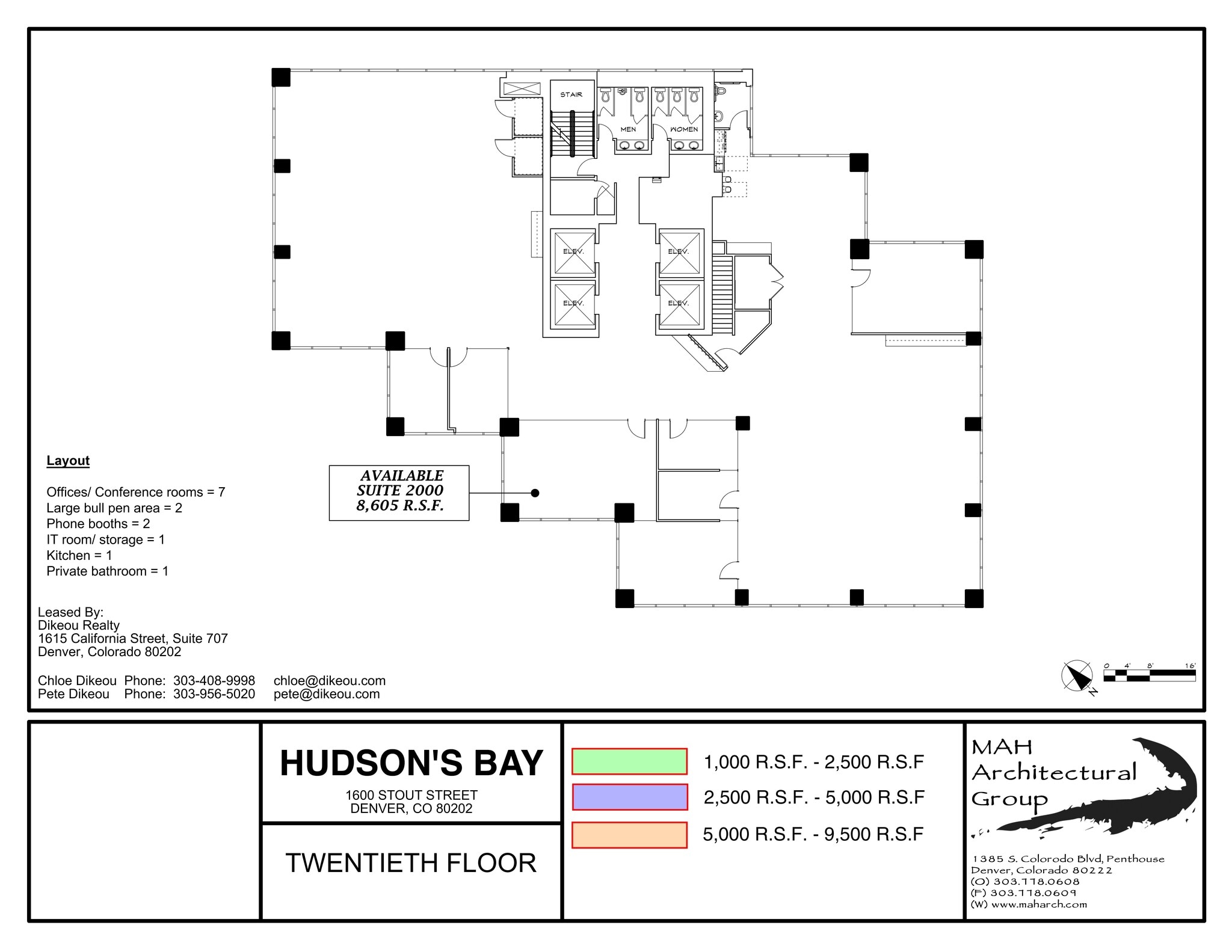1600 Stout St, Denver, CO for lease Site Plan- Image 1 of 1